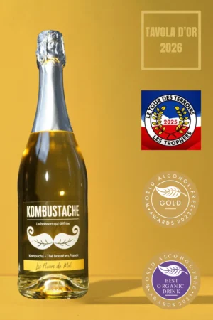 KOMBUSTACHE: Les Fleurs du Mal aux fleurs de sureau avec ses récompenses.