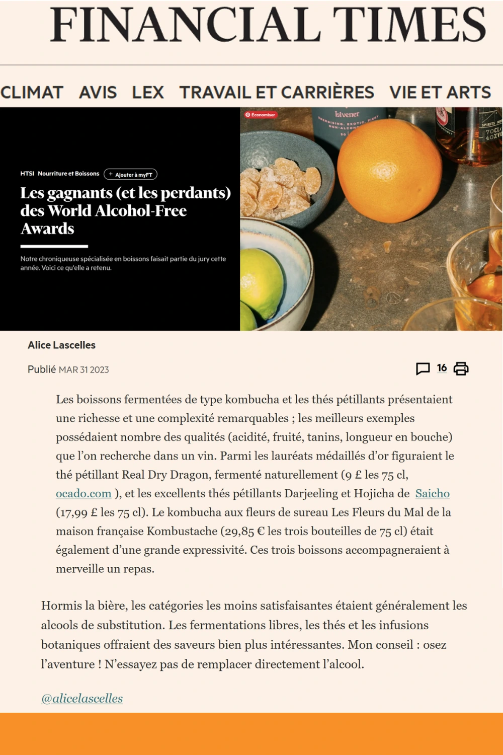 Article Financial Times